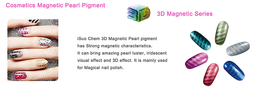 3D magnetic pearl pigment