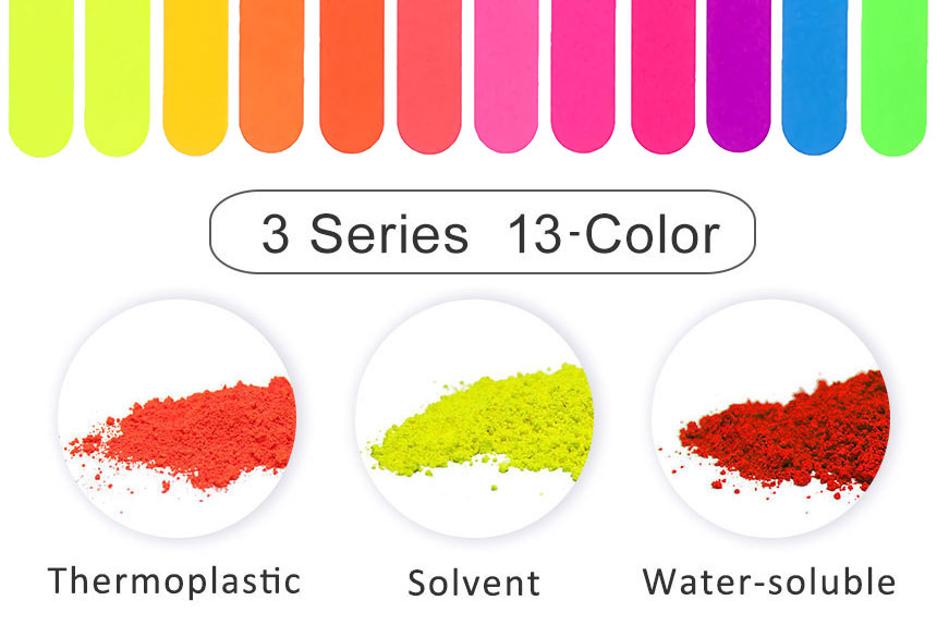 Multi-color fluorescent pigments