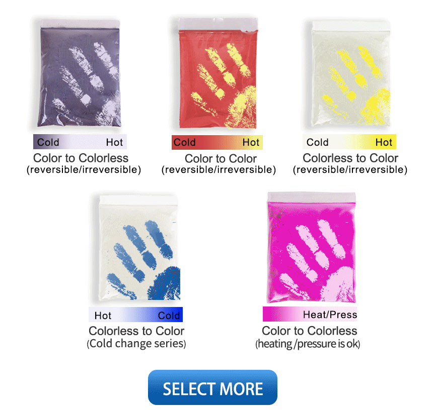 Thermochromic Pigment Powder, Sensitive Pigments Color Changing