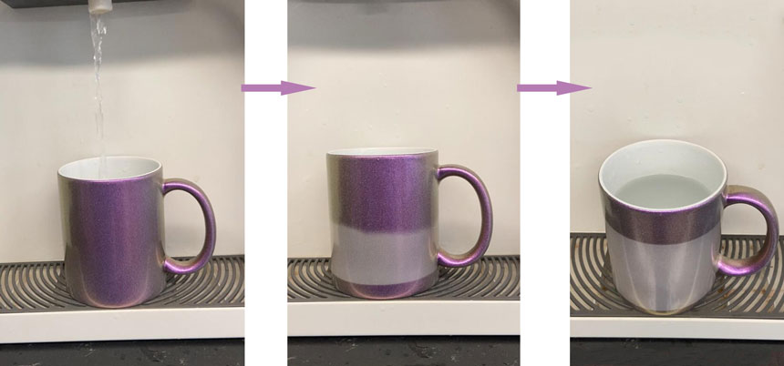 Thermochromic mugs